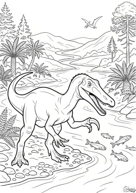 Omalovánka: Baryonyx