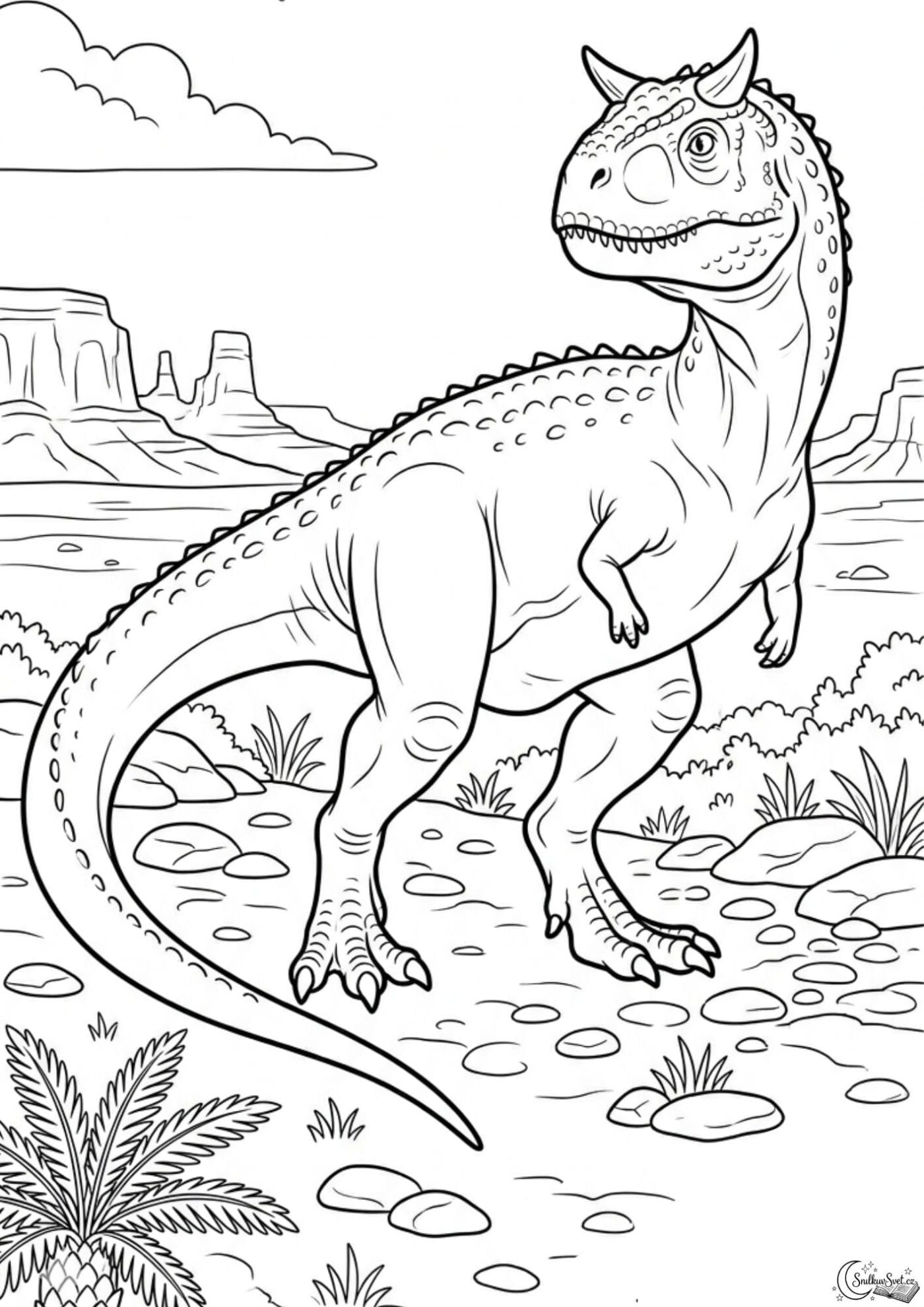 Omalovánka: Carnotaurus