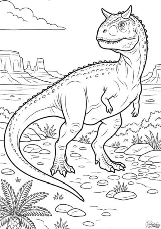 Omalovánka: Carnotaurus