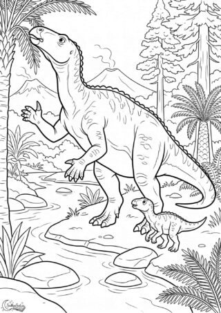Omalovánka: Iguanodon