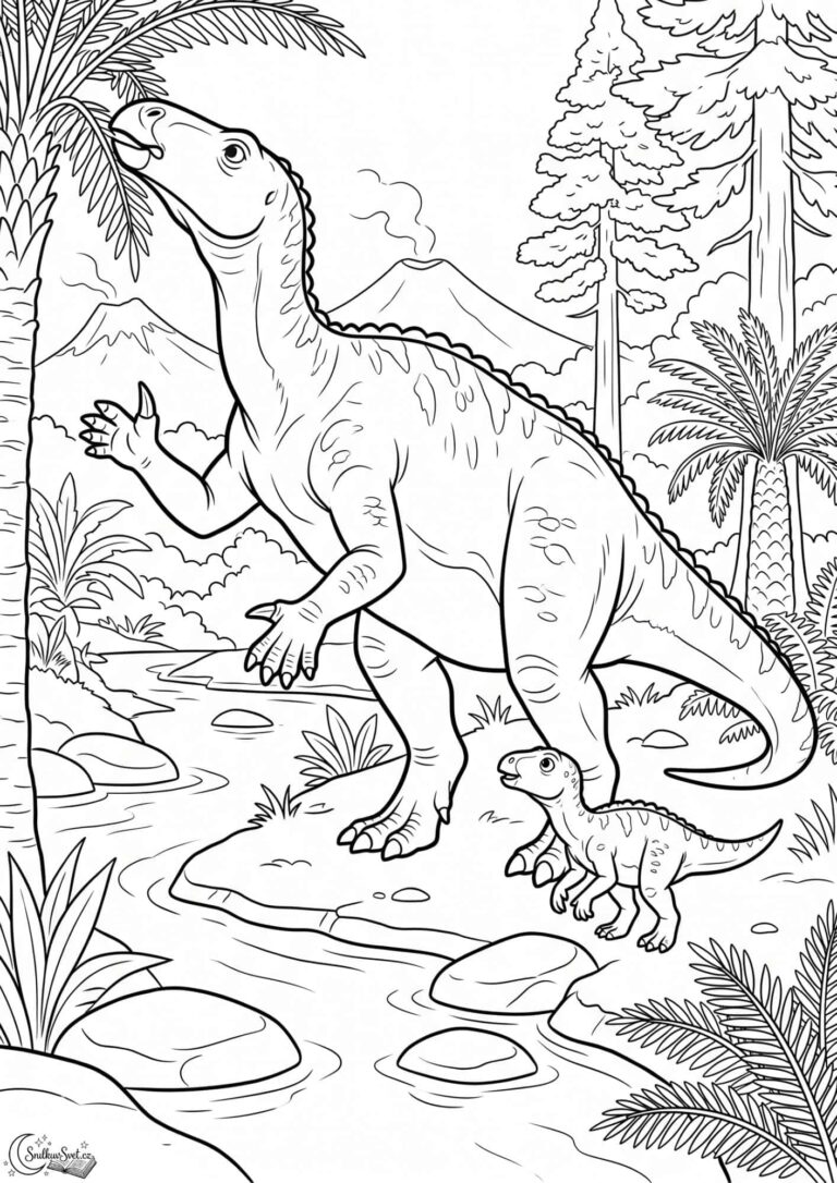 Omalovánka: Iguanodon