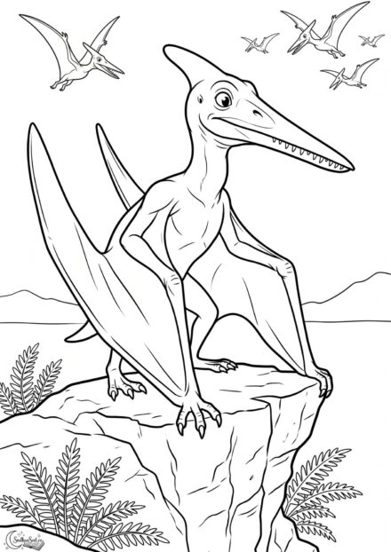 Omalovánka: Pterodactyl