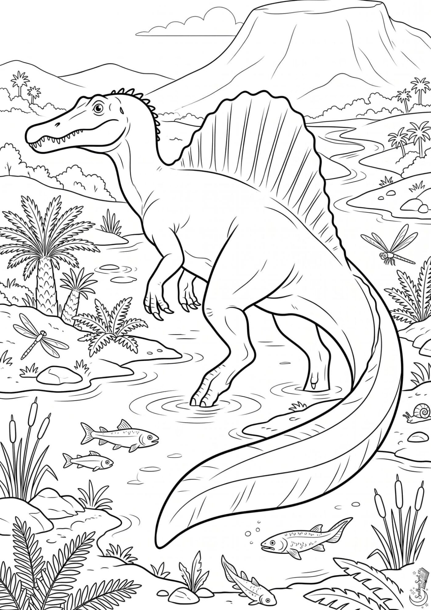 Omalovánka: Spinosaurus