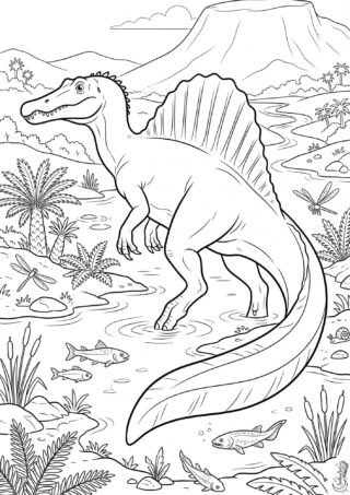 Omalovánka: Spinosaurus