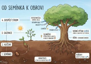 Jak roste strom: Z malého semínka až do nebes!