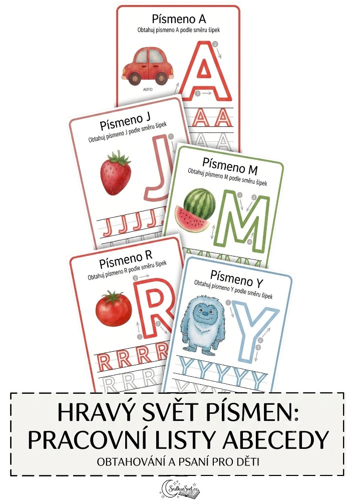 Hravý svět písmen: Pracovní listy abecedy