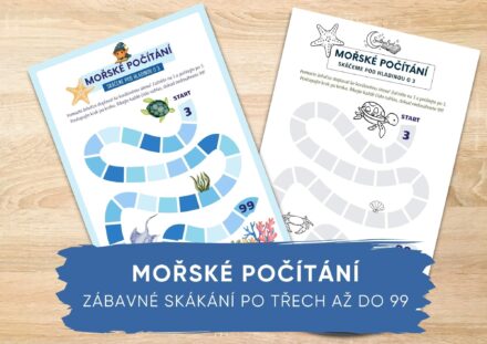 Mořské počítání: Zábavné skákání po třech až do 99